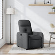 Vidaxl fauteuil verstelbaar stof donkergrijs