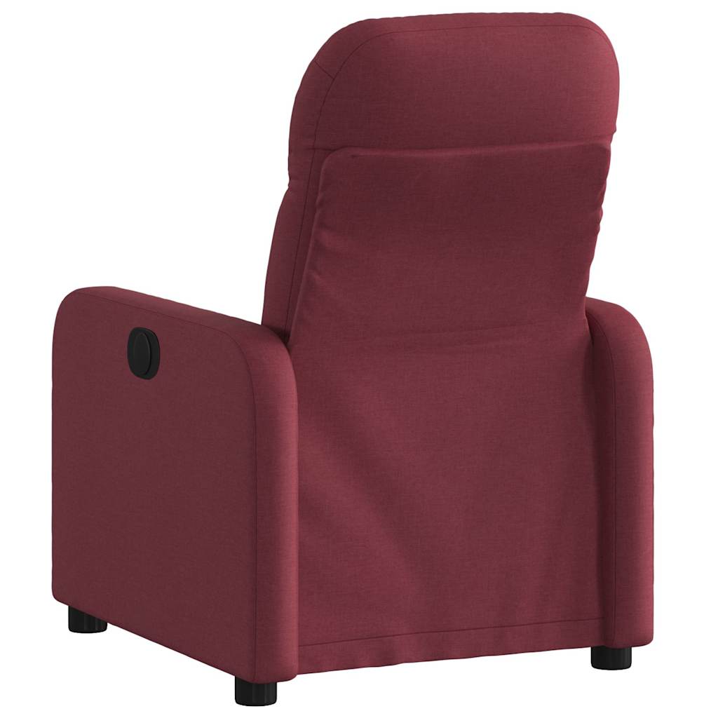 Vidaxl fauteuil verstelbaar stof wijnrood