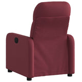 Vidaxl fauteuil verstelbaar stof wijnrood