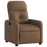Vidaxl fauteuil verstelbaar stof bruin