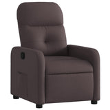 Vidaxl fauteuil verstelbaar stof donkerbruin