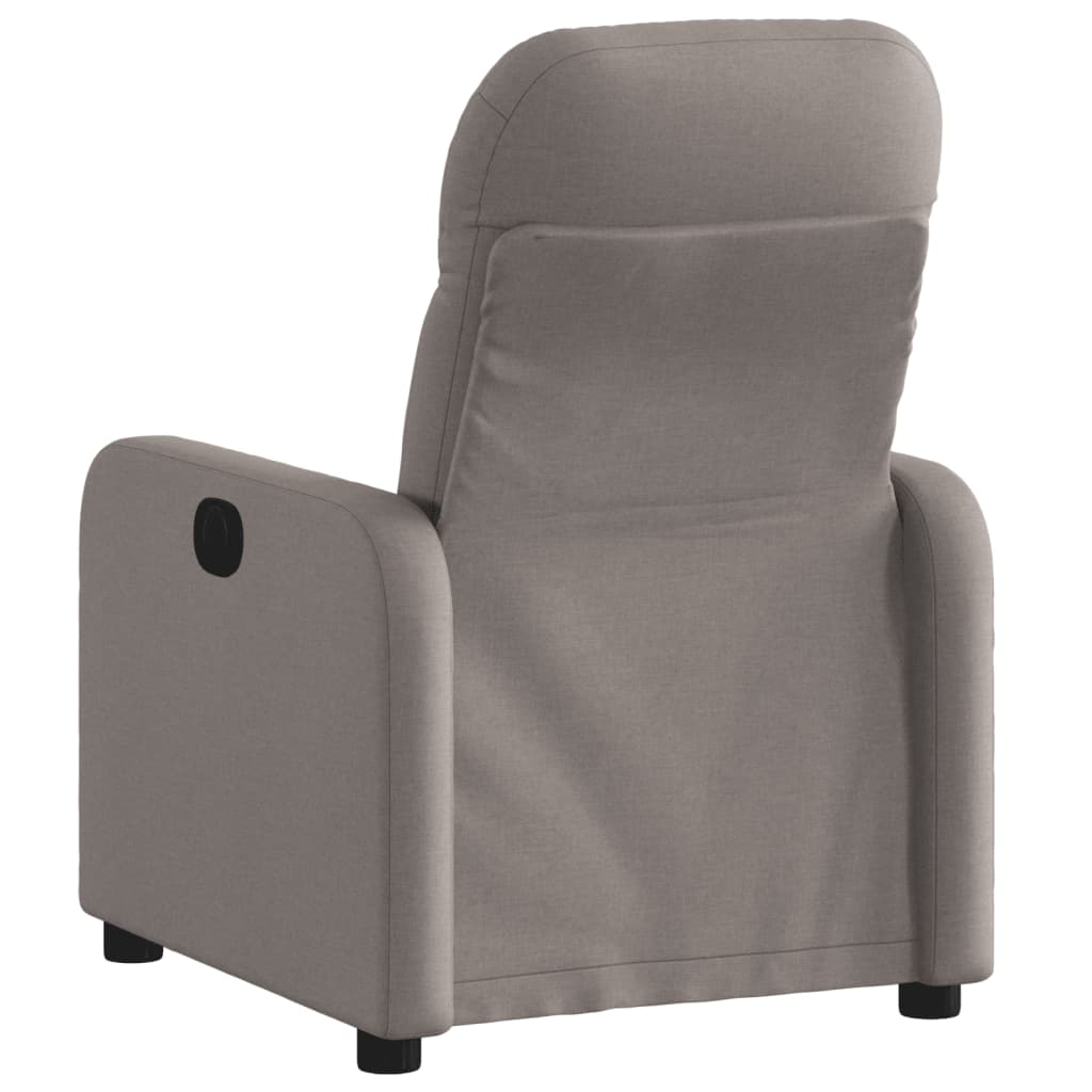 Vidaxl fauteuil verstelbaar stof taupe