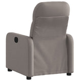 Vidaxl fauteuil verstelbaar stof taupe