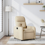 Vidaxl fauteuil verstelbaar stof crèmekleurig