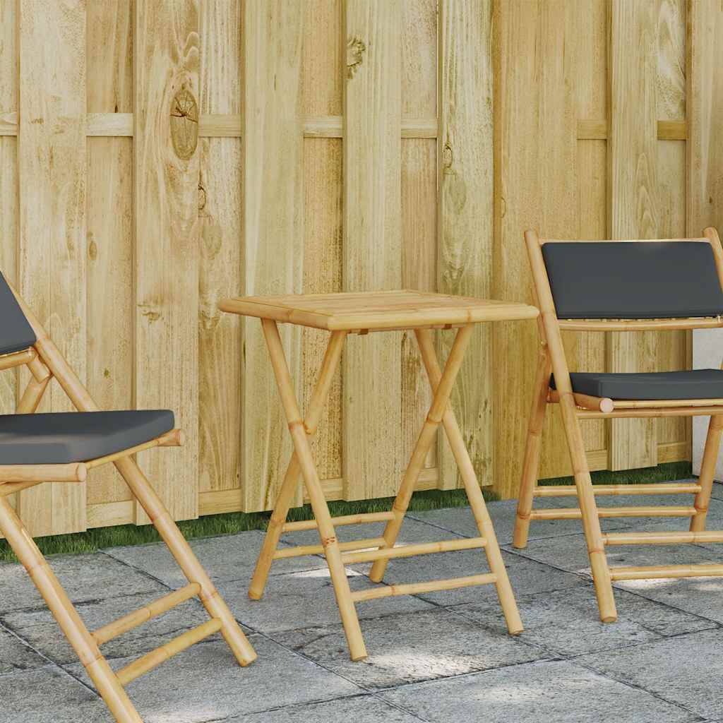 Vidaxl tuintafel inklapbaar 55x55x75 cm bamboe