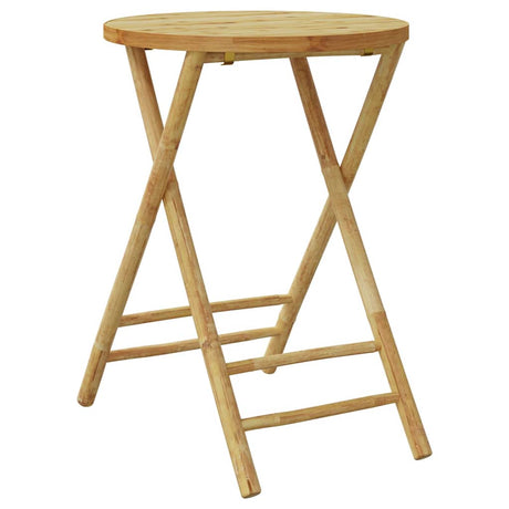 Vidaxl tuintafel inklapbaar ø 55x75 cm bamboe