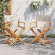 Vidaxl regisseursstoelen 2 st inklapbaar stof crèmewit