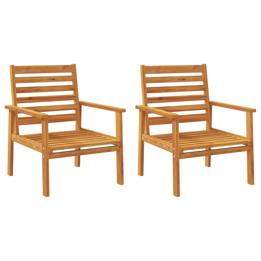 Vidaxl tuinfauteuil 2 stuks 66,5 x 65 x 81 cm massief acaciahout