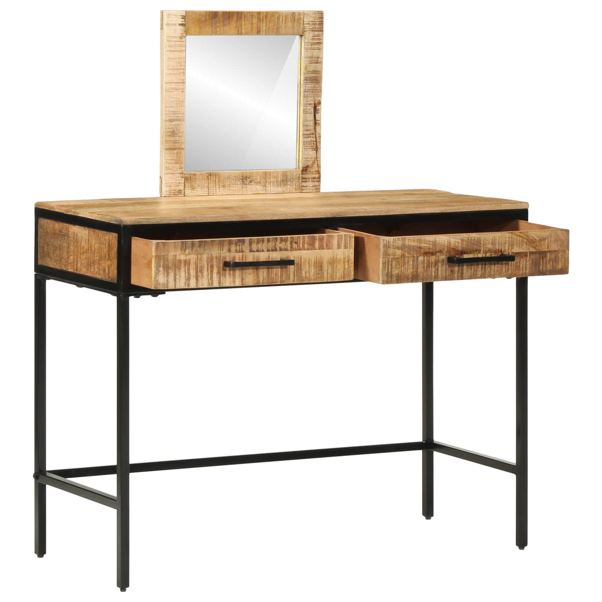Vidaxl plafondtafel met lade bruin 100 x 40 x 120 cm massief mangohout