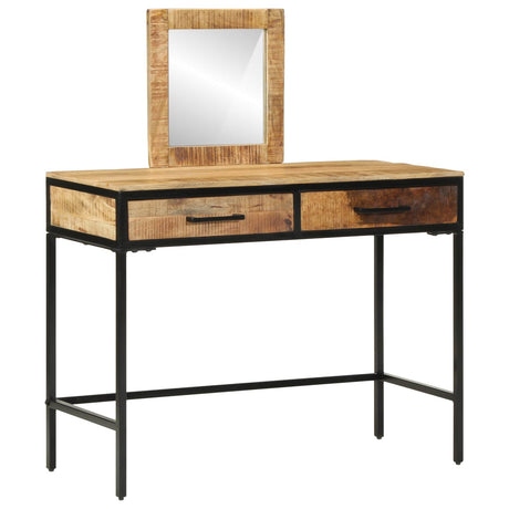 Vidaxl plafondtafel met lade bruin 100 x 40 x 120 cm massief mangohout