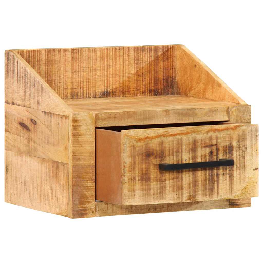 Vidaxl nachtkastje met lade bruin 40 x 30 x 30 cm massief mango hout
