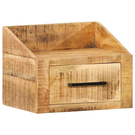Vidaxl nachtkastje met lade bruin 40 x 30 x 30 cm massief mango hout