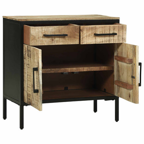 Vidaxl dressoir met lade 70 x 35 x 70 cm massief mangohout