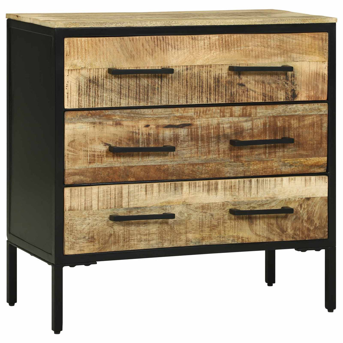 Vidaxl dressoir met lade 70 x 35 x 70 cm massief mangohout