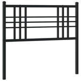 Vidaxl vervangend hoofdbord 100 cm metaal zwart