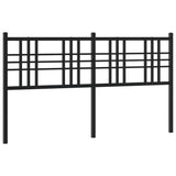 Vidaxl vervangend hoofdbord 160 cm metaal zwart