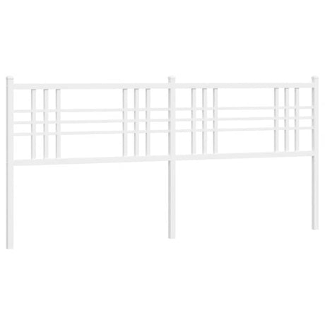 Vidaxl vervangend hoofdbord 200 cm metaal wit