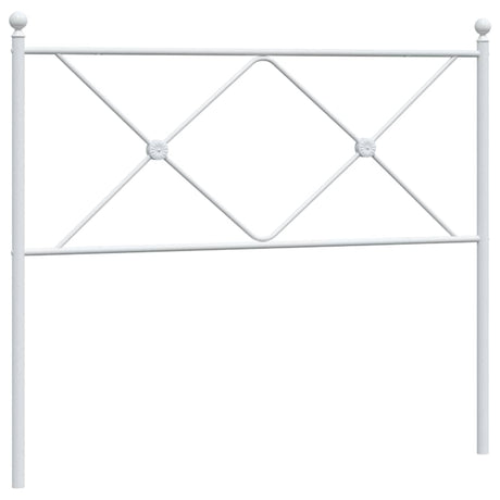 Vidaxl vervangend hoofdbord 107 cm metaal wit