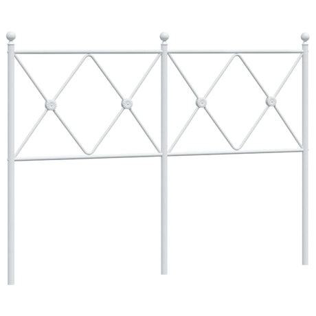 Vidaxl vervangend hoofdbord 120 cm metaal wit