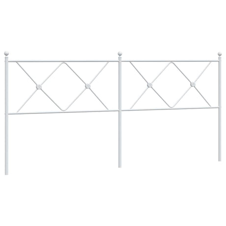 Vidaxl vervangend hoofdbord 180 cm metaal wit