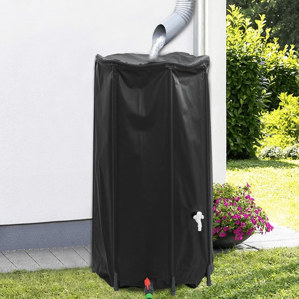 Serbatoio d'acqua Vidaxl con tocco pieghevole 250 L PVC