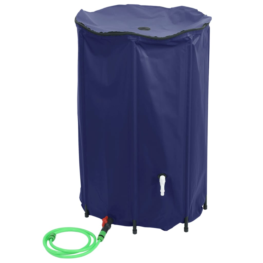 Vidaxl vandtank med kran sammenfoldelig 1000 L PVC