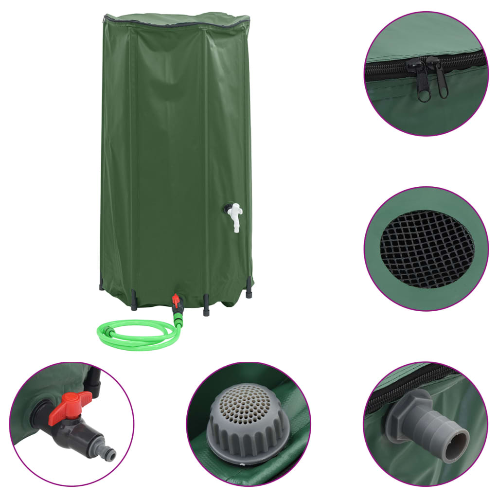 Vidaxl vanntank med tappablett 100 L PVC