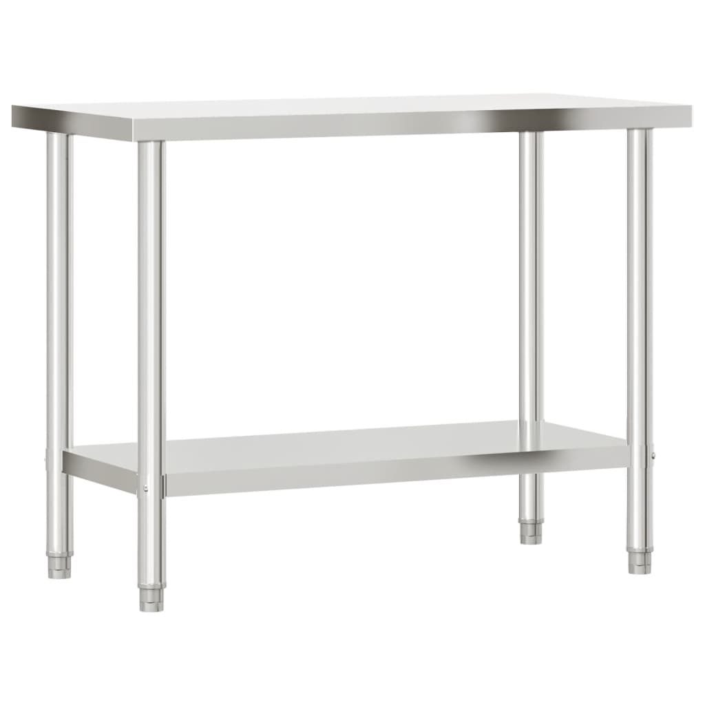 Vidaxl Kitchenwork Tabla 110x55x85 cm de acero inoxidable