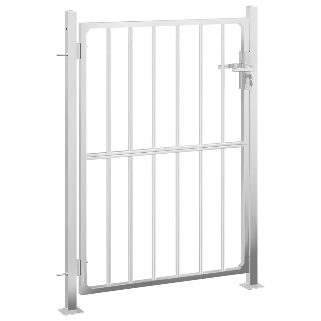 Vidaxl Garden Gate 100x125 cm rostfritt stål