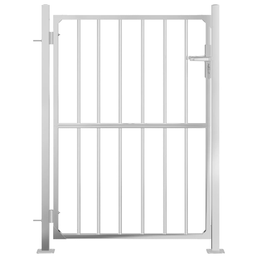 Vidaxl Garden Gate 100x125 cm rustfrit stål