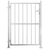 Vidaxl Garden Gate 100x125 cm rostfritt stål