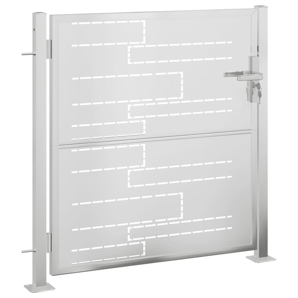 Vidaxl port 100x100 cm stainless steel