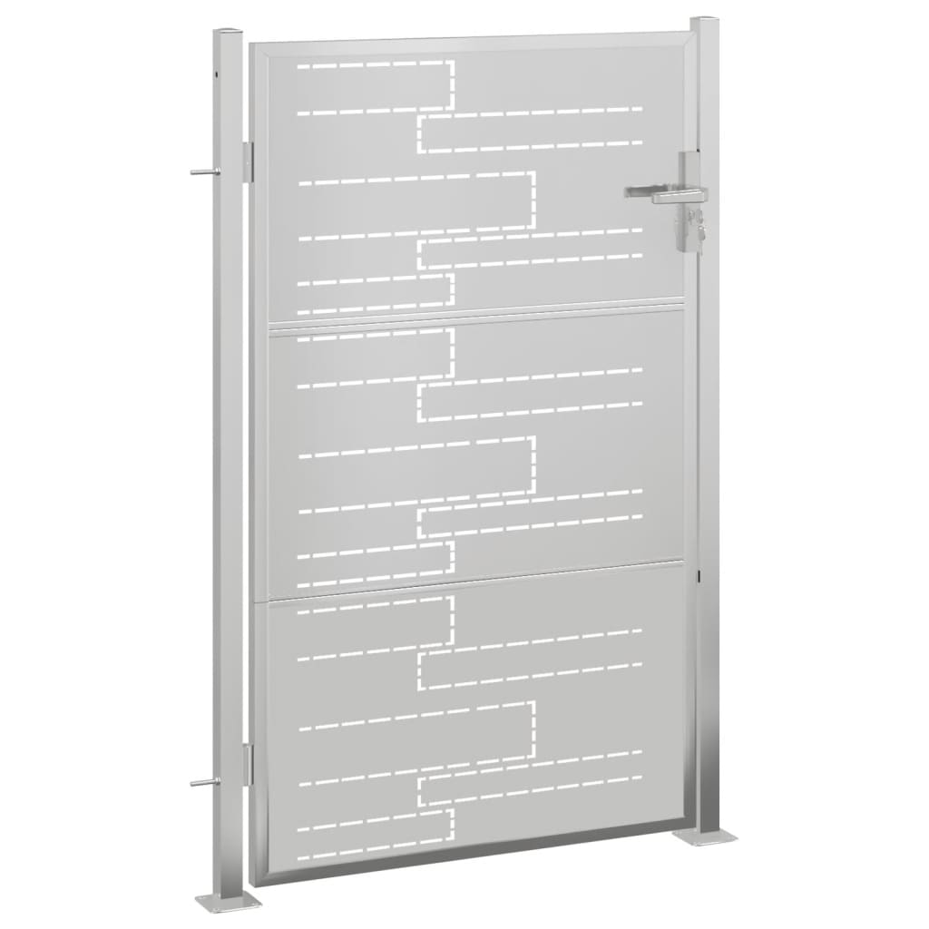 Vidaxl Garden Gate 100x125 cm stal nierdzewna