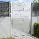 Vidaxl Garden Gate 100x125 cm Stainless steel