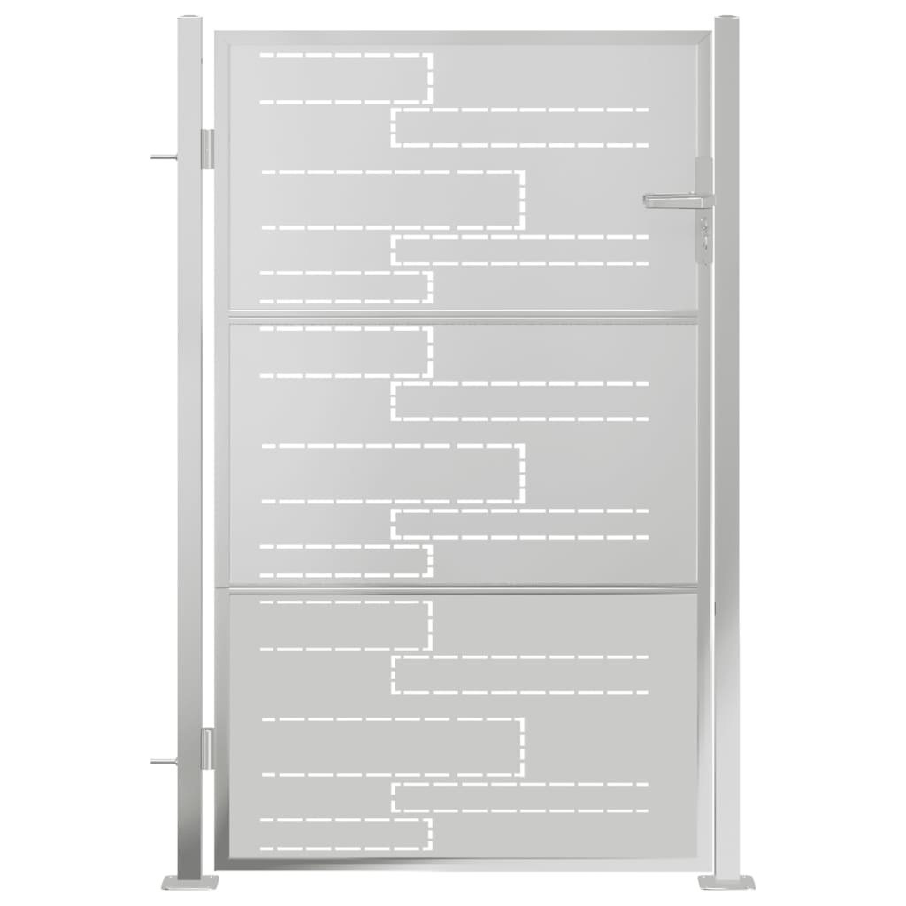 Vidaxl Garden Gate 100x150 cm en acier inoxydable