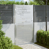 Vidaxl Garden Gate 100x200 cm de acero inoxidable