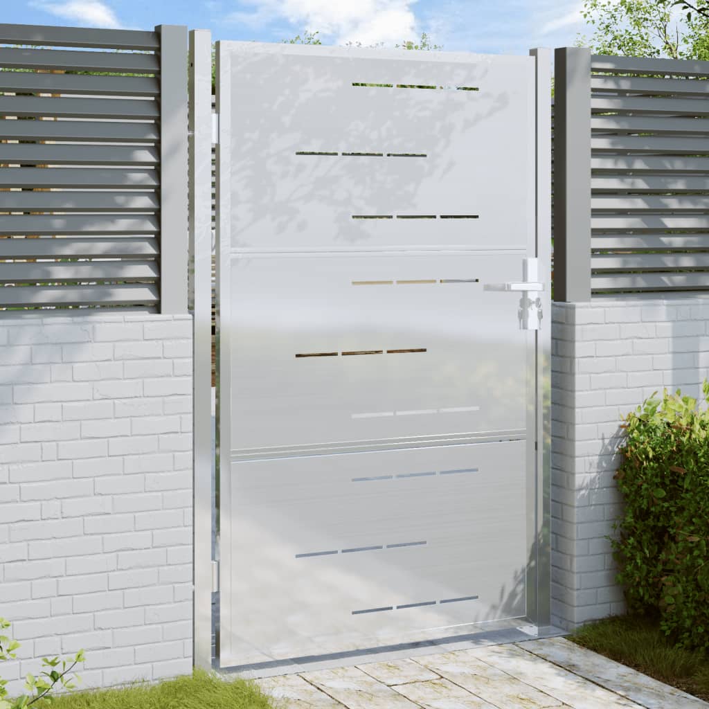 Vidaxl Garden Gate 100x125 cm nerezová ocel