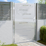 Vidaxl Garden Gate 100x150 cm Stainless steel