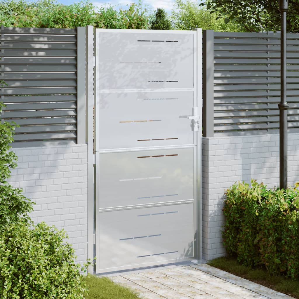 VidaXL Poort 100x180 cm roestvrij staal