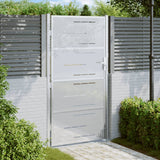 Vidaxl Garden Gate 100x200 cm rustfritt stål