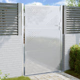 Vidaxl Garden Gate 100x125 cm in acciaio inossidabile