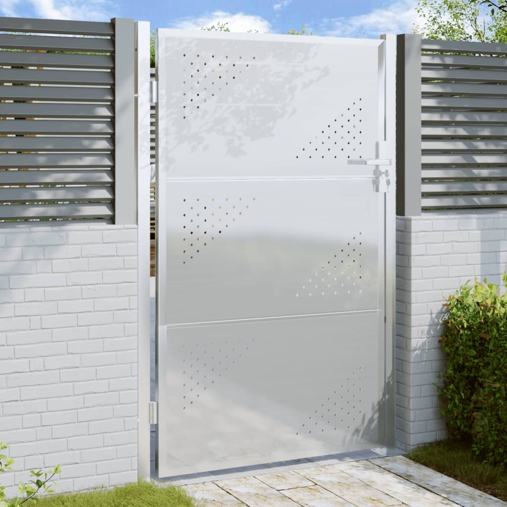 Vidaxl Garden Gate 100x150 cm nerjavno jeklo