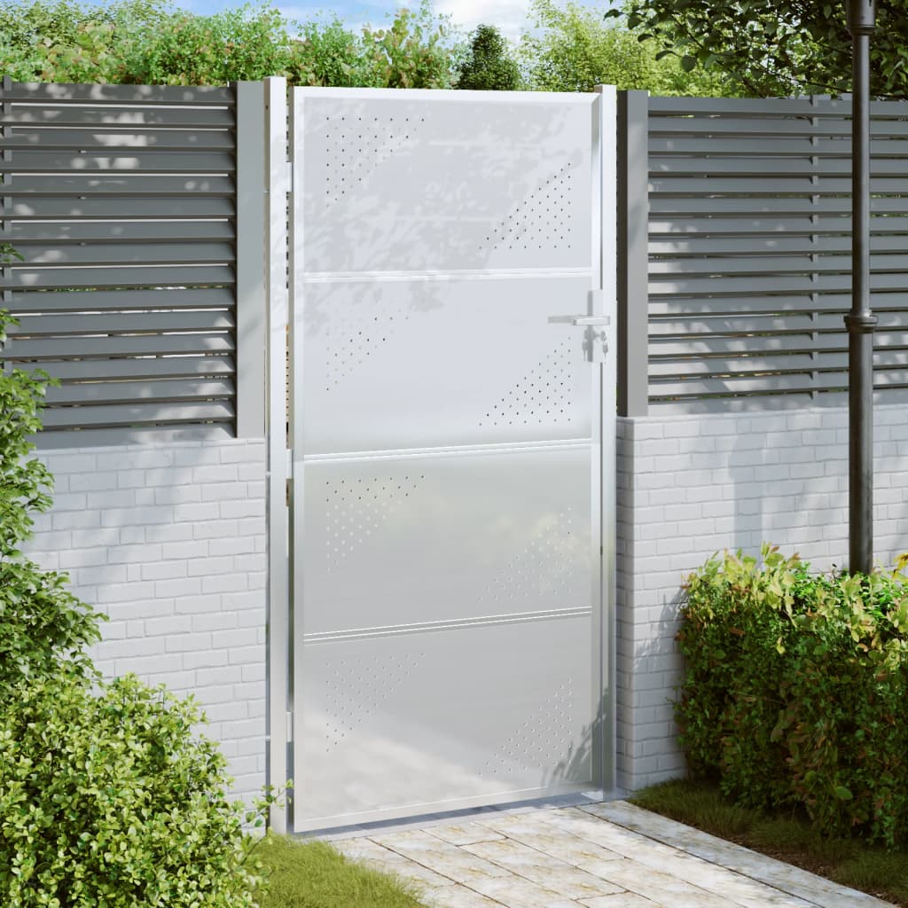 VidaXL Poort 100x180 cm roestvrij staal