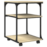 Vidaxl printerkastje 3-laags 43x48x64 cm bewerkt hout sonoma eiken