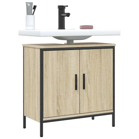 Vidaxl wastafelkast 60x30x60 cm bewerkt hout sonoma eikenkleurig