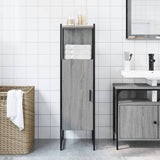 Vidaxl badkamerkast 33x33x120,5 cm bewerkt hout grijs sonoma eiken
