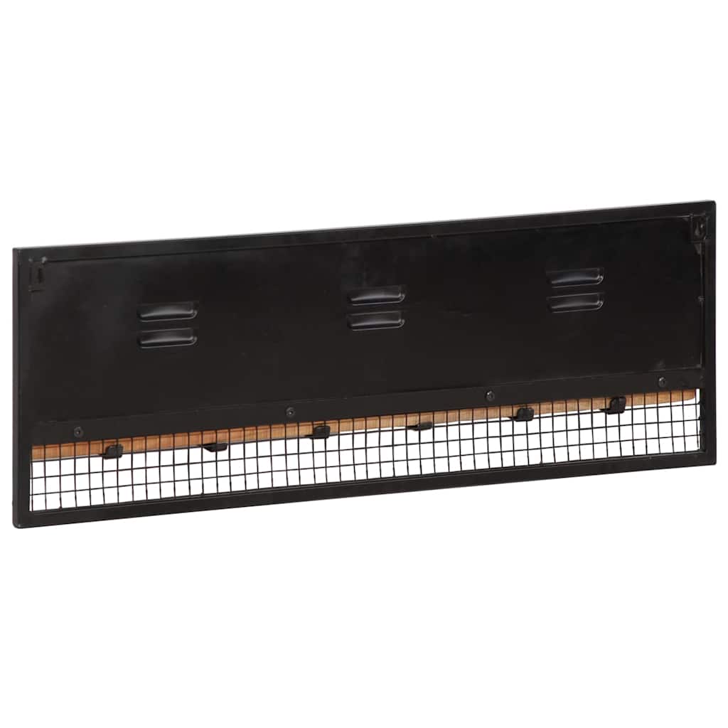 Vidaxl wandkapstok 90x11x30 cm massief mangohout mango