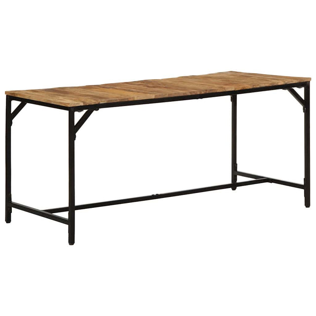 Vidaxl eettafel 160x80x75 cm massief hout ruw mangohout