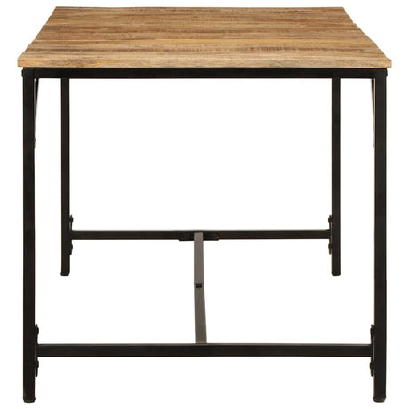 Vidaxl eettafel 160x80x75 cm massief hout ruw mangohout