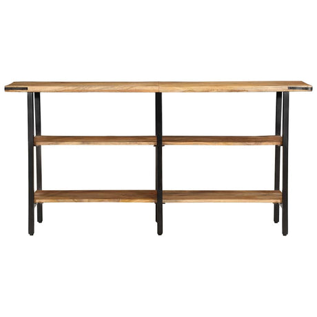 Vidaxl wandtafel 140x35x70 cm massief mangohout